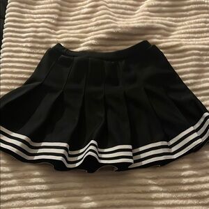 Black and White Mini Skater Skirt
